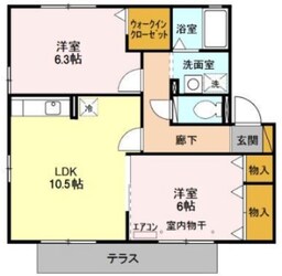 ヴィラ・メルベーユⅡの物件間取画像